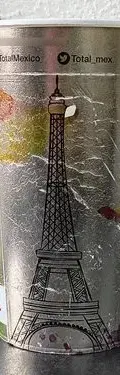 Vaso Promocional Total  Energizamos La Vida  Torre Eiffel — Coleccionables vintage (foto 3)