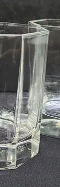Set Vasos Luminarc Octime Francia Vintage 80s Octag 150ml Transparente — Coleccionables vintage, años 80s