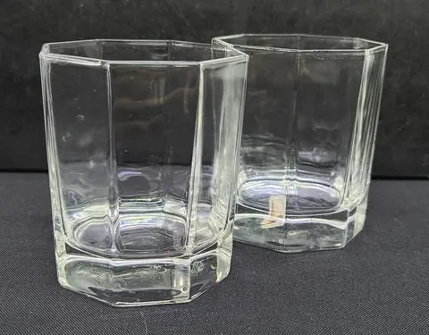 Set Vasos Luminarc Octime Francia Vintage 80s Octag 150ml Transparente