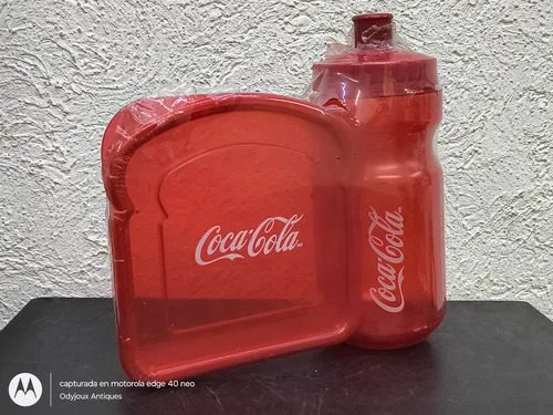 Coca Cola Promocional Cilindro Y Tupper Sandwichero Plástico — Coleccionables vintage, años 90s