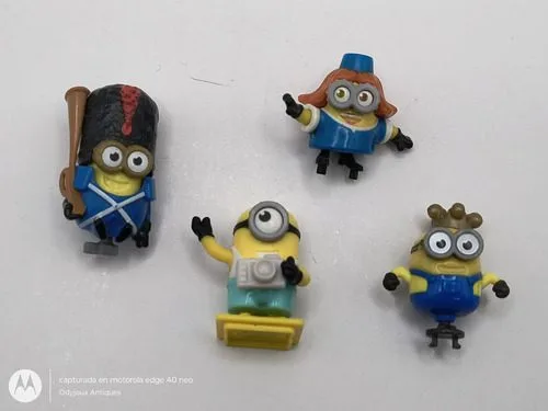 Lote Figuras Minions Miniatura Kinder Sorpresa 4pz Original — Coleccionables vintage, años NOW