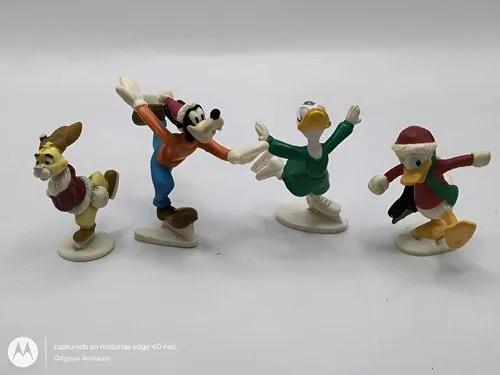 Figuras Sonrics Navidad Disney Pato Donald Goofy Daysi 4pz — Coleccionables vintage, años 90s