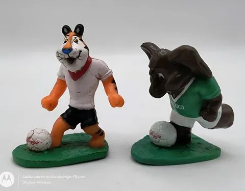 Figuras Kellogg's Futbol Mex Vintage 90s Tigre Toño Melvin