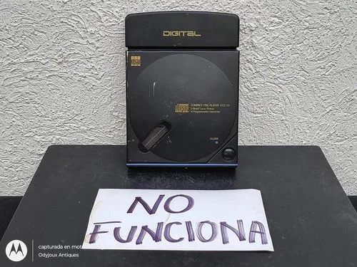 Discman Bsr Digital Disc Player Ccd-01 De Aluminio No Sirve Negro — Audio vintage, años 90s