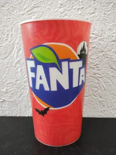 Vaso Promocional Fanta Coca Cola Dracula Vampiro Año 2017