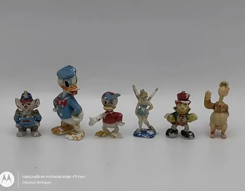 Mini Figuras Walt Disney Productions Antiguas 6pz Años 60's
