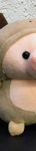 Peluche Puerquito Con Disfraz Kawaii Suave Rosa Con Cafe — Coleccionables vintage (foto 3)