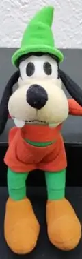 Peluche Goofy Tribilin De La Navidad Mágica Disney Original  Naranja Con Verde — Coleccionables vintage, años NOW (foto 6)