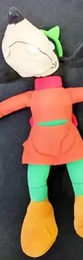 Peluche Goofy Tribilin De La Navidad Mágica Disney Original  Naranja Con Verde — Coleccionables vintage, años NOW (foto 7)