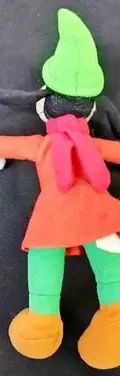 Peluche Goofy Tribilin De La Navidad Mágica Disney Original  Naranja Con Verde — Coleccionables vintage, años NOW (foto 8)