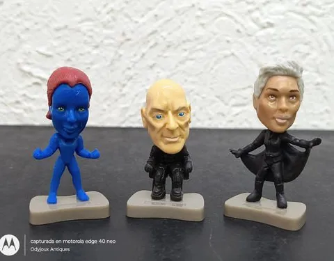 Lote 3 Figuras Cabezones X-men Marinela Promocionales 2014