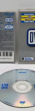 Dvd Ram Maxell 4.7gb Rewritable Data 3x Veloc Ver 2.1 Single — Video vintage, años NOW