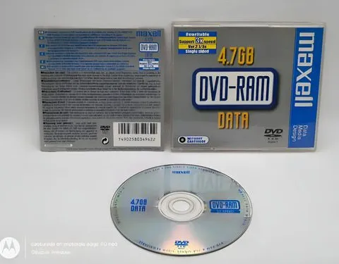 Dvd Ram Maxell 4.7gb Rewritable Data 3x Veloc Ver 2.1 Single