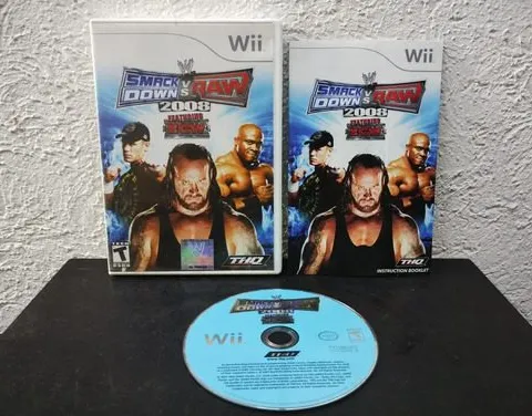 Smackdown Vs Raw 2008 Para Wii Nintendo Completo Original
