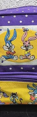 Lonchera Tinny Toons Vintage Azpe Retro 90s Mochila Original Morado Tinny Toons — Coleccionables vintage, años 90s