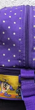 Lonchera Tinny Toons Vintage Azpe Retro 90s Mochila Original Morado Tinny Toons — Coleccionables vintage, años 90s (foto 2)