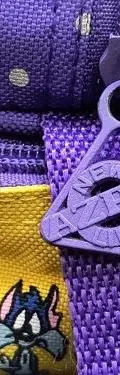 Lonchera Tinny Toons Vintage Azpe Retro 90s Mochila Original Morado Tinny Toons — Coleccionables vintage, años 90s (foto 5)