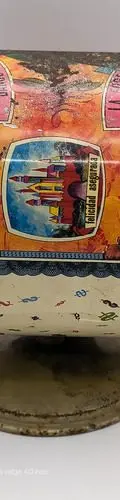 Antigua Alcancía Lámina Rico Mac Pato Disney Monte De Piedad Antigua Alcancía Lámina Rico Mac Pato Disney Nacional Monte De Piedad Azul Acero — Coleccionables vintage, años 80s (foto 9)