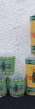 Set Jarra Con Vasos Coca Cola Vintage Luminarc Francia 12pzs — Decoración vintage, años 90s (foto 3)