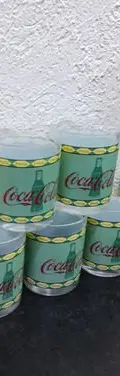 Set Jarra Con Vasos Coca Cola Vintage Luminarc Francia 12pzs — Decoración vintage, años 90s (foto 4)