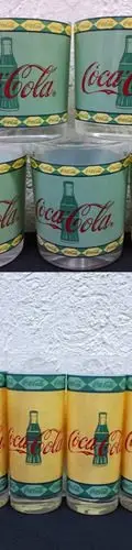 Set Jarra Con Vasos Coca Cola Vintage Luminarc Francia 12pzs — Decoración vintage, años 90s (foto 8)