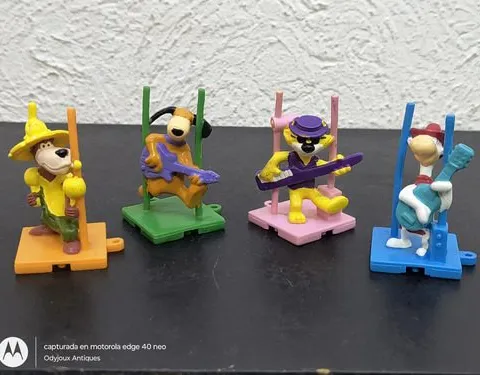 Lote Figuras Toons Rock Hanna Barbera Sonrics 4-pack Vintage