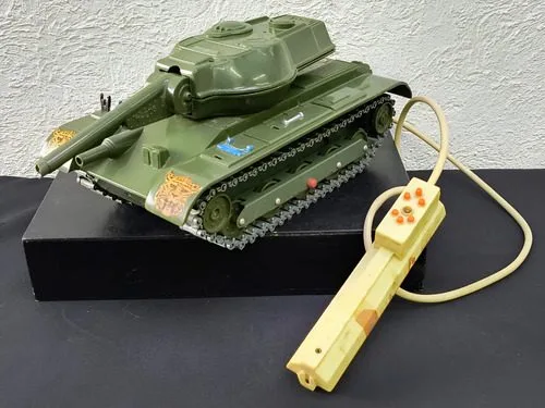 Tanque De Guerra Clim T-206 Metal Lanza Ventosas Vintage 70s Verde Musgo — Coleccionables vintage, años 70s
