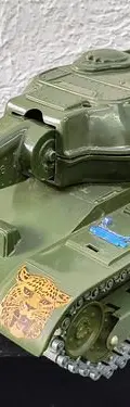 Tanque De Guerra Clim T-206 Metal Lanza Ventosas Vintage 70s Verde Musgo — Coleccionables vintage, años 70s (foto 2)