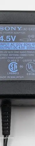 Eliminador Sony 4.5v 500ma Mod. Ac-e455a Ac Power Adaptor — Tech vintage (foto 2)