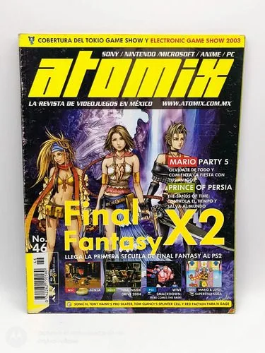 Revista Atomix No.46 Diciembre 2003 Final Fantasy X2 — Coleccionables vintage, años NOW
