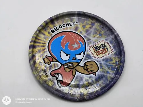 Tazo Mucha Lucha Metalix #3 Ricochet Año 2005 Sabritas — Coleccionables vintage, años NOW
