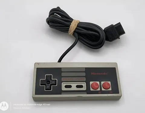 Control Para Nintendo Nes De 1985 Retro Original Gris Gris