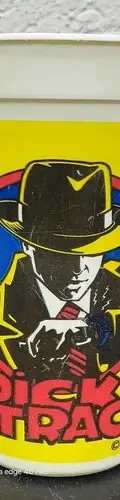 Vaso Dick Tracy Coca Cola Retro Vintage 90's Original Blanco Con Amarillo — Coleccionables vintage, años 90s (foto 2)