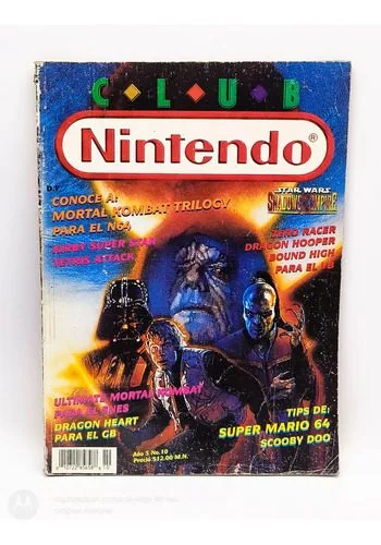 Revista Club Nintendo Año 5 #10 Octub 1996 Star Wars Shadows — Coleccionables vintage, años 90s
