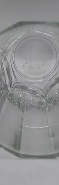 Vaso De Cristal Alto Bordes Curveados Francia 70's Vintage Transparente — Coleccionables vintage, años 70s (foto 6)