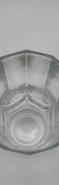 Vaso De Cristal Alto Bordes Curveados Francia 70's Vintage Transparente — Coleccionables vintage, años 70s (foto 9)