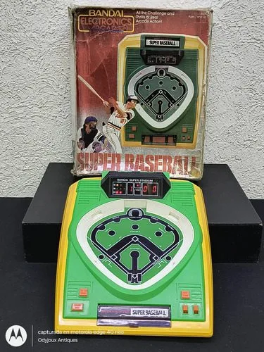 Videojuego Electrónico Super Baseball Bandai Electronics 80s — Gaming vintage, años 80s