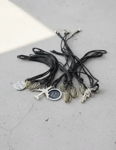 Lote De Collares Para Hombre 10pzas Remate Cinta De Cuero Plateado