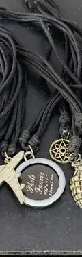 Lote De Collares Para Hombre 10pzas Remate Cinta De Cuero Plateado — Coleccionables vintage (foto 3)