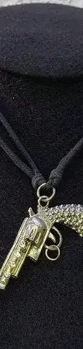 Lote De Collares Para Hombre 10pzas Remate Cinta De Cuero Plateado — Coleccionables vintage (foto 4)