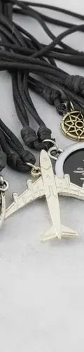 Lote De Collares Para Hombre 10pzas Remate Cinta De Cuero Plateado — Coleccionables vintage (foto 8)