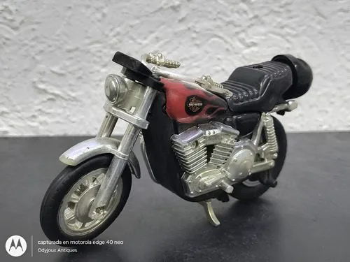Moto Juguete Harley Davidson Kidco Vintage 1981 De Cuerda Negro — Coleccionables vintage, años 80s