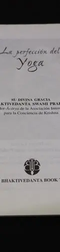 La Perfección Del Yoga Bhaktivedanta Swami Prabhupada 2011 — Coleccionables vintage, años NOW (foto 5)
