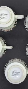 Set Tazas De Té Porcelana Remington China Vintage 5-pack 60s Blanco Set Tazas De Té Porcelana Remington China Vintage — Decoración vintage, años 60s (foto 6)