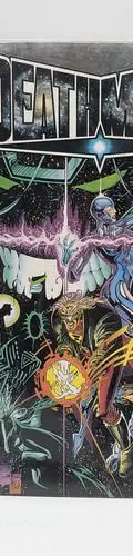 Comic Deathmate Feb. Epilogue Plateado Inglés (1993) Valiant — Coleccionables vintage, años 90s