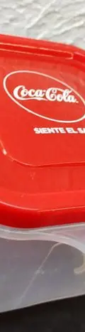 Tupperware Coca Cola Promocional Cuadrado Contenedor 12cm — Coleccionables vintage, años 90s