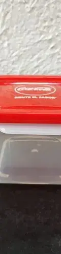 Tupperware Coca Cola Promocional Cuadrado Contenedor 12cm — Coleccionables vintage, años 90s (foto 2)