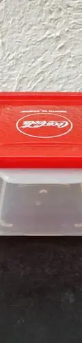 Tupperware Coca Cola Promocional Cuadrado Contenedor 12cm — Coleccionables vintage, años 90s (foto 4)