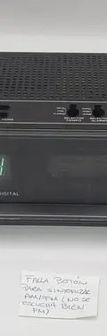 Radio Reloj Despertador Panasonic Rg-4895 Antiguo De Los 80s Negro — Audio vintage, años 80s