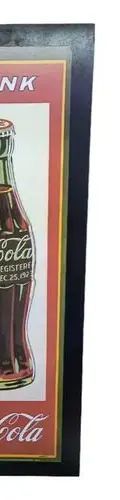 Afiche En Cuadro Coca Cola Botella Vintage Reproducción 1997 — Coleccionables vintage, años 90s (foto 3)